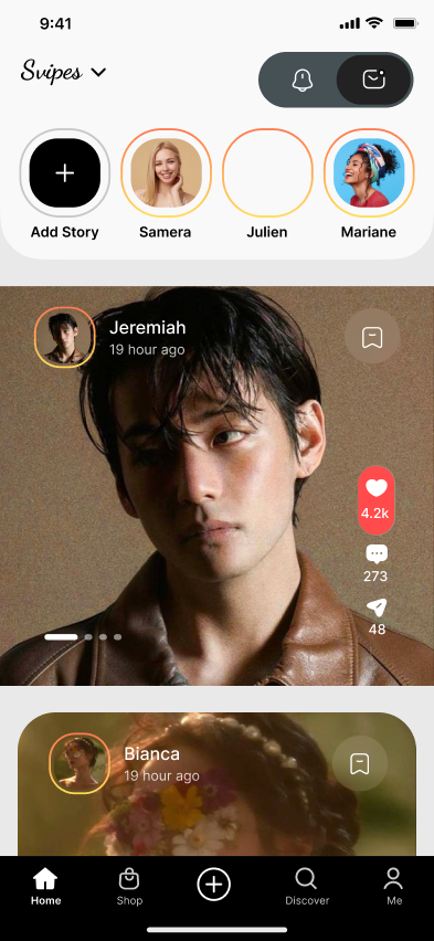 Social Media App Design